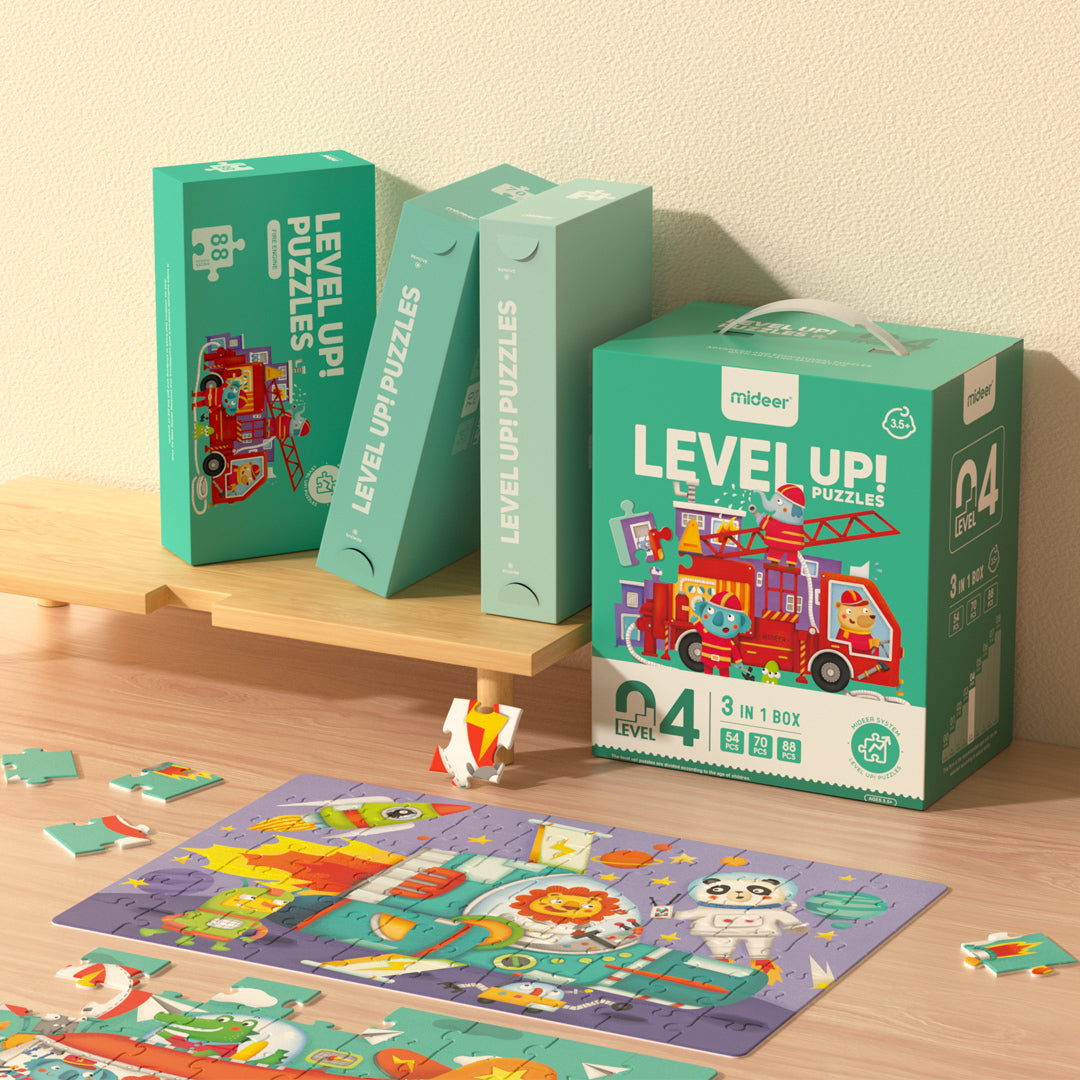 Level Up! Puzzles - Level 4: Transportation 54P-88P