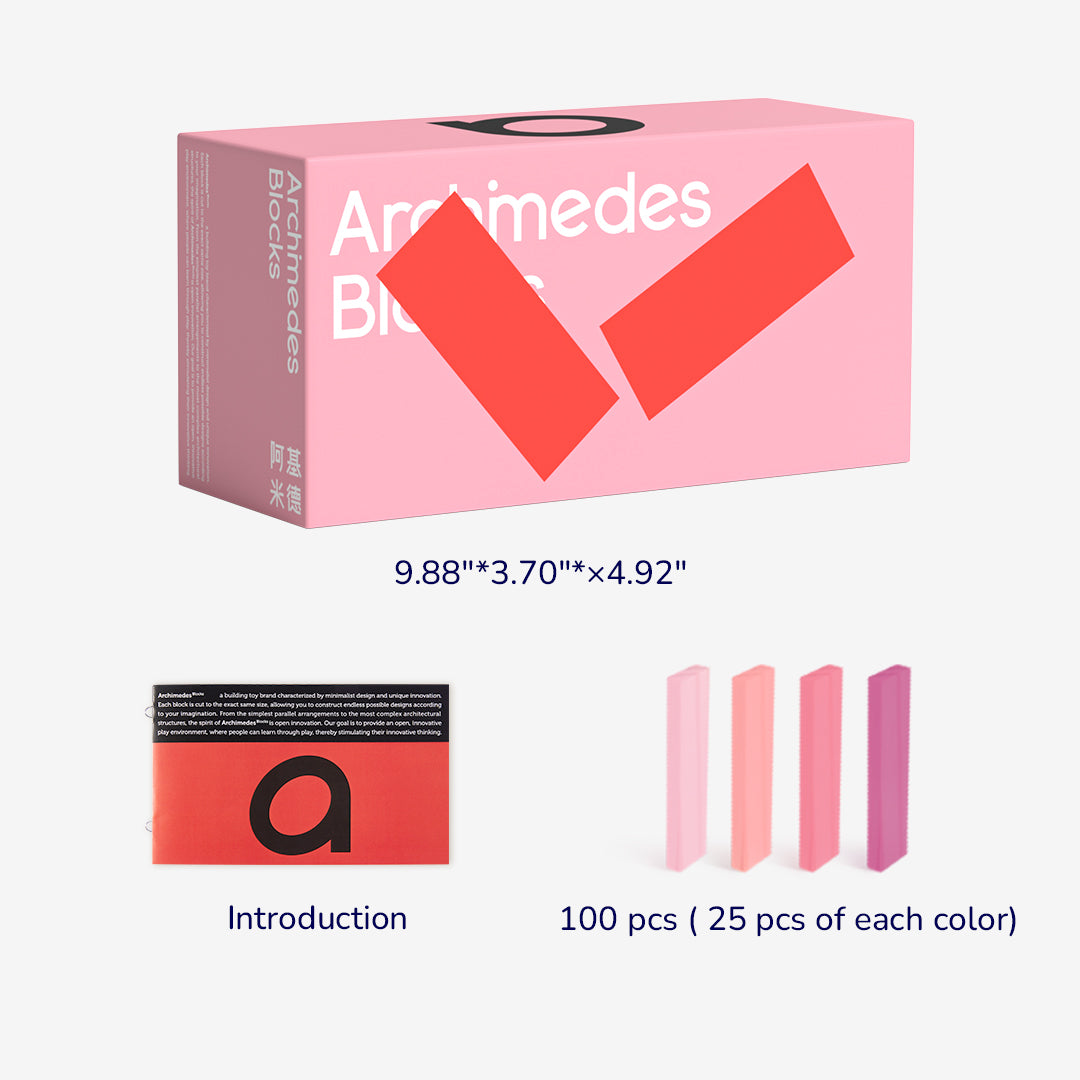Archimedes Blocks Pink 100P