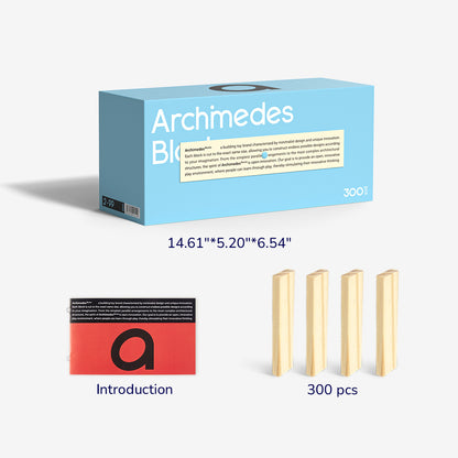 Archimedes Blocks Natural Wood Color 300P