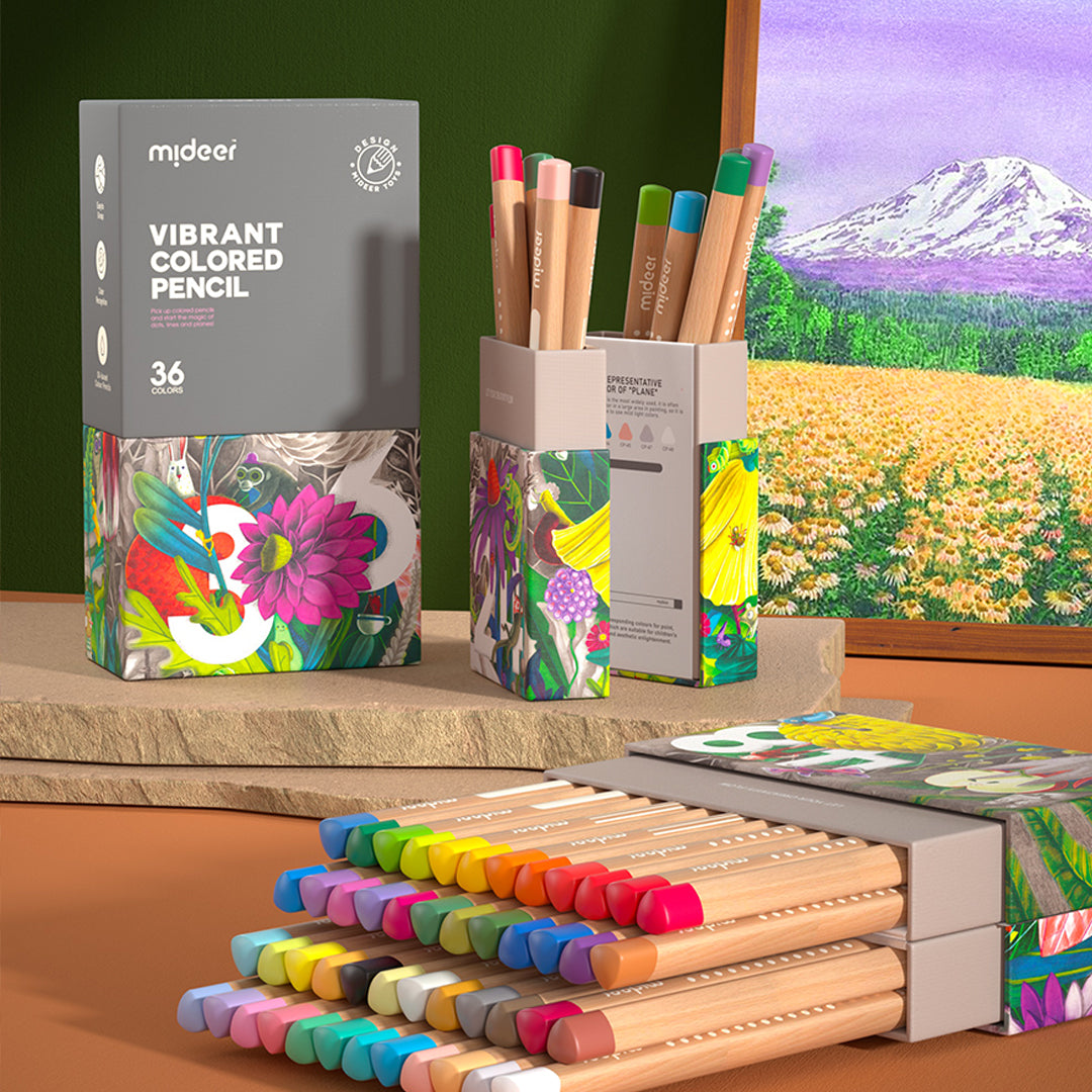 Vibrant Colored Pencil 36 Colors