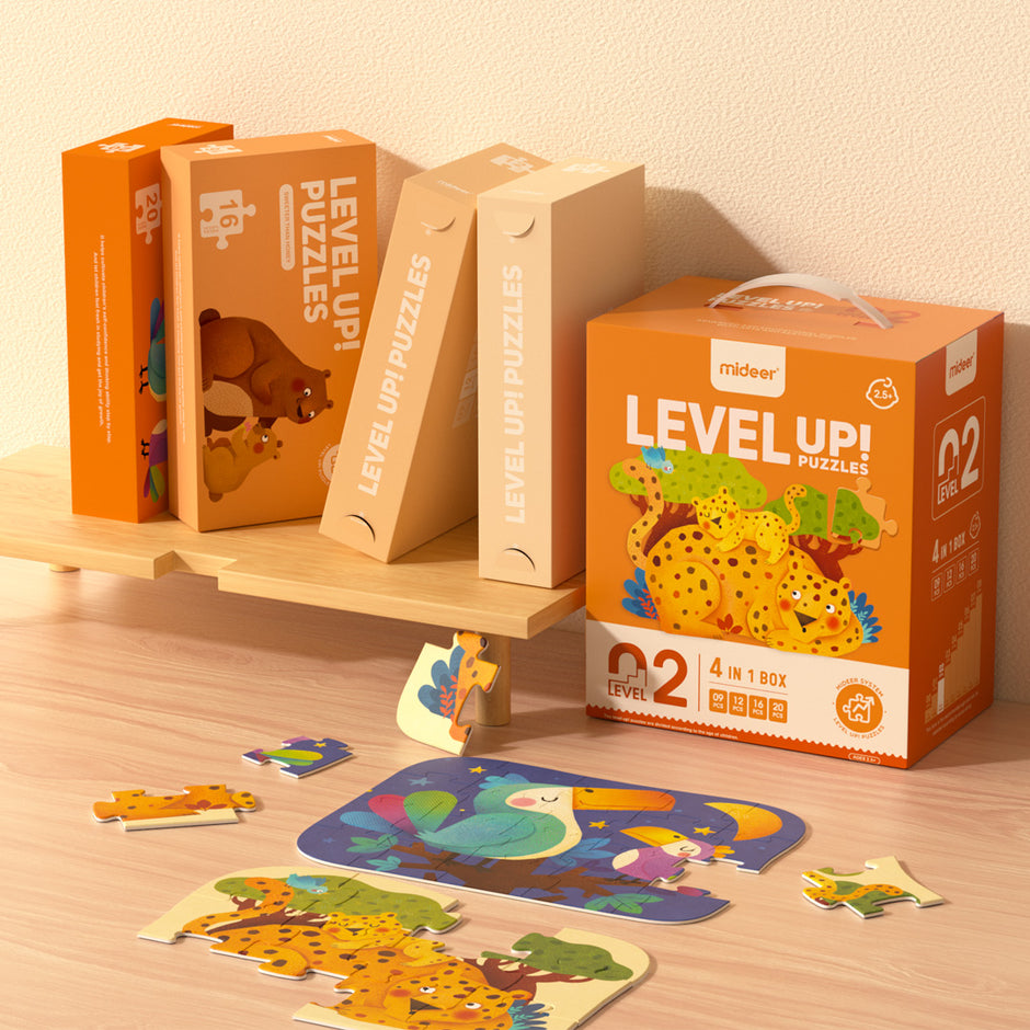 Level Up! Puzzles Fun & Educational Toys For Kids mideerart