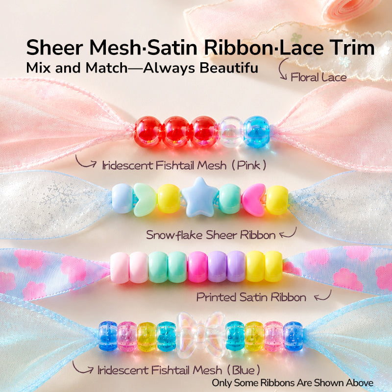 Ribbon beaded diy kit