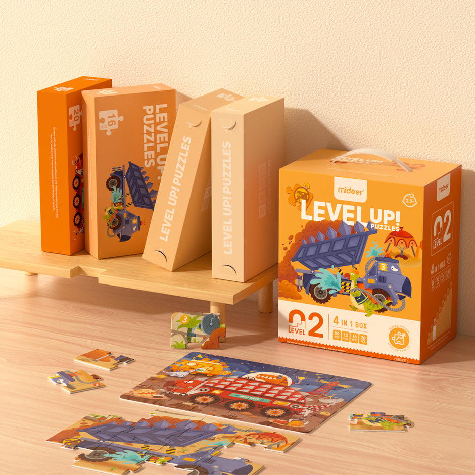 Level Up! Puzzles Fun & Educational Toys For Kids mideerart