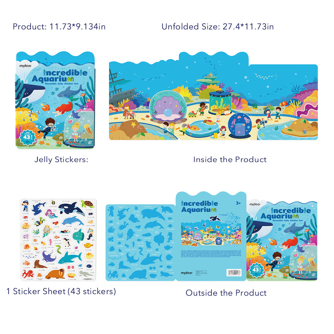 Jelly Sticker Set: Incredible Aquarium