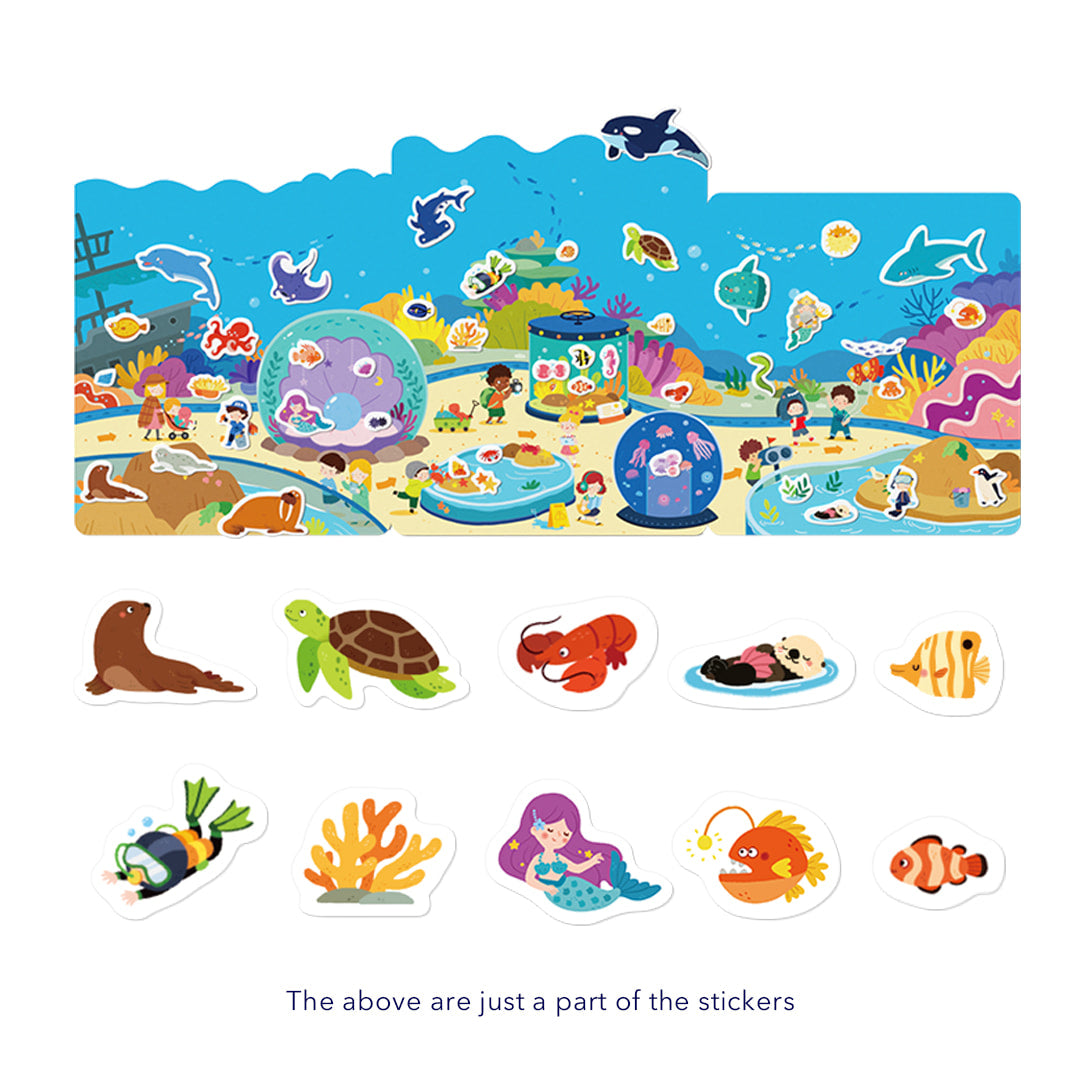 Reusable Jelly Sticker: Incredible Aquarium