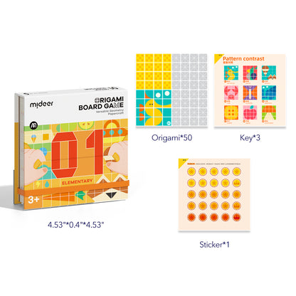 Origami Board Game Versatile Geometry Papercraft: Elementary