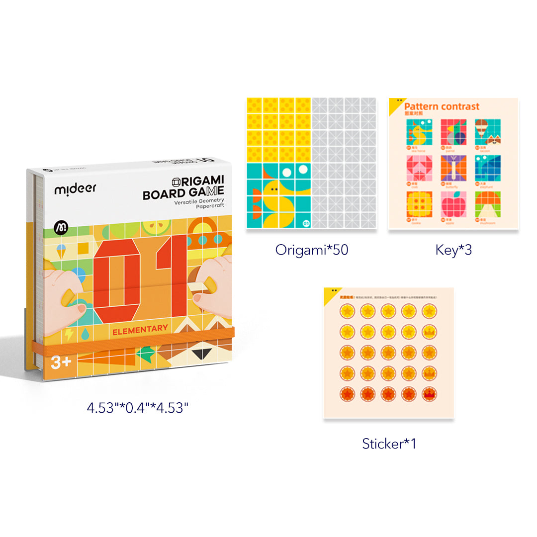 折り紙ボードゲーム 多彩な幾何学ペーパークラフト: 初級