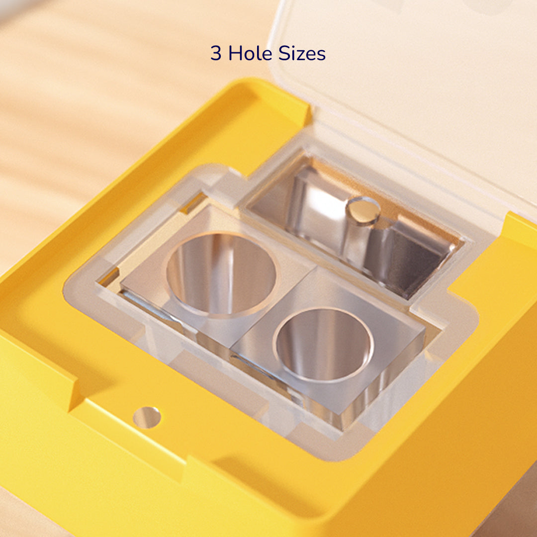 Three-hole Pencil Sharpener: Yellow