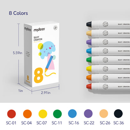 Silky Crayon 8 Colors