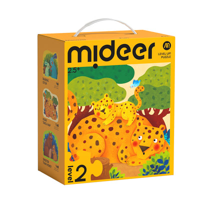 Level Up! Puzzles with Storage Bag - Level 2: Animal Families 9P-16P