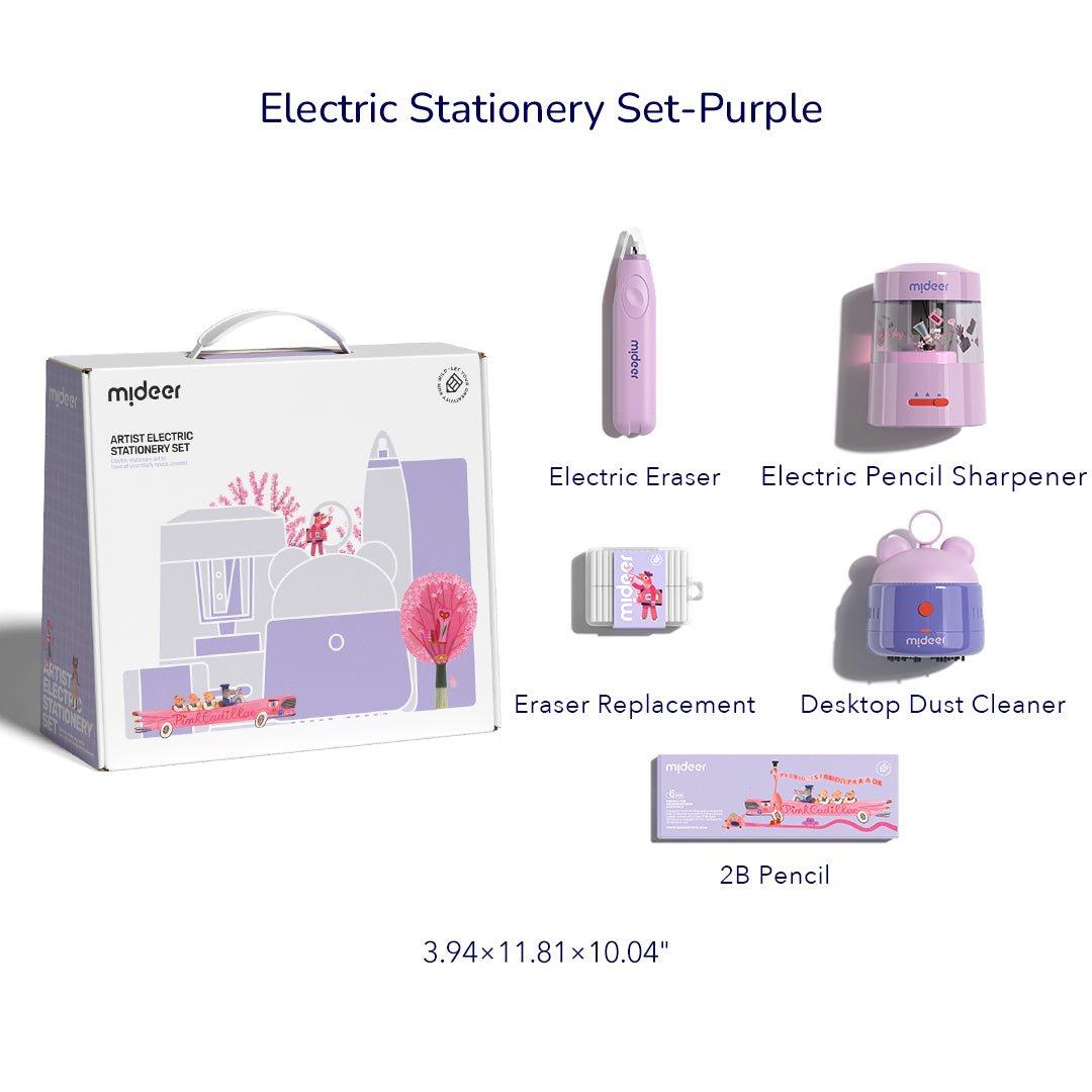 Set di cancelleria elettrica per artisti: Candy Purple