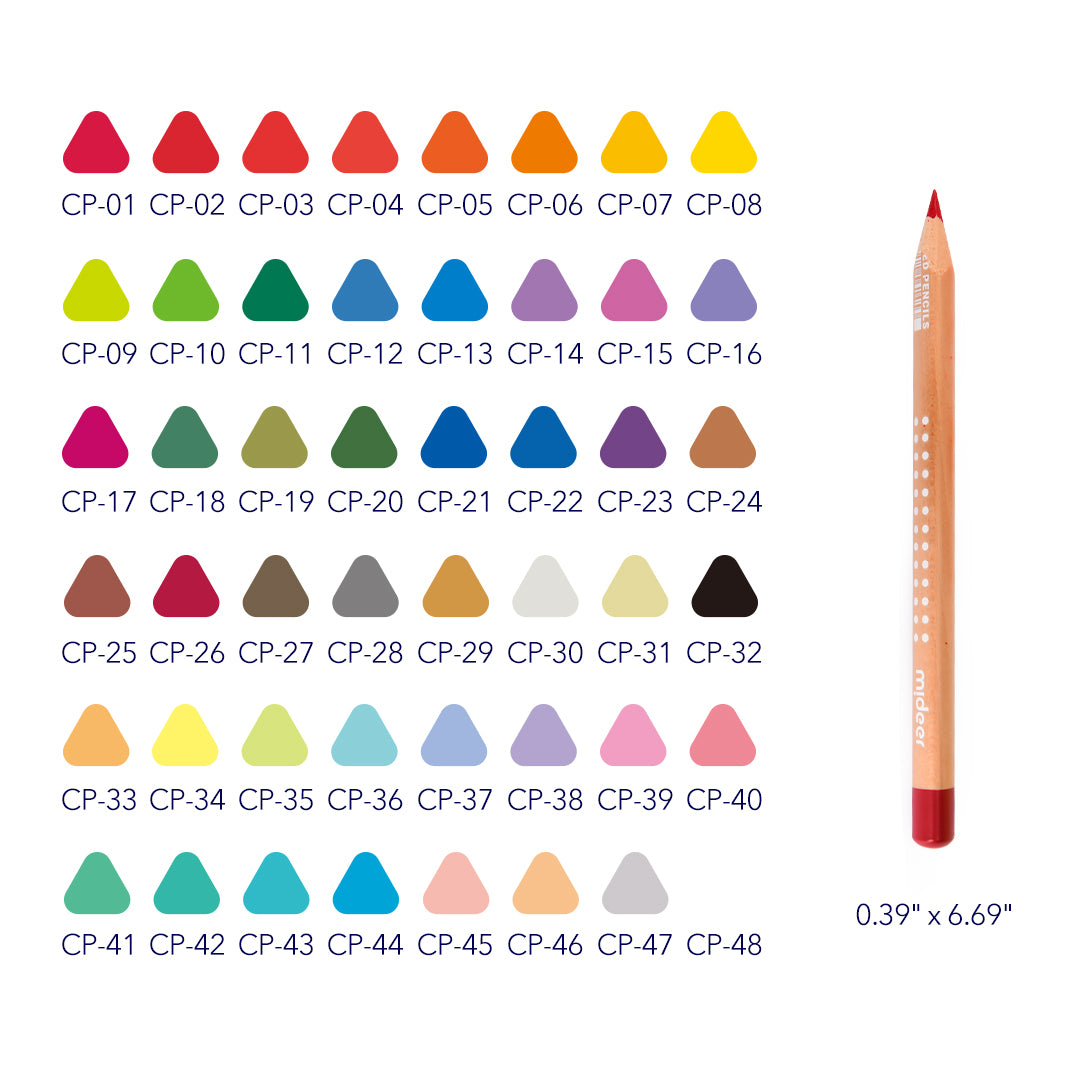 鮮やかな色鉛筆 48色