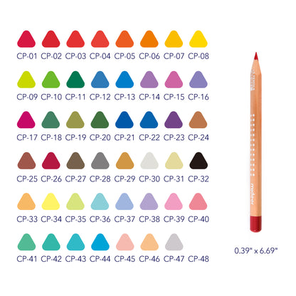 Lápiz de colores vibrantes 48 colores