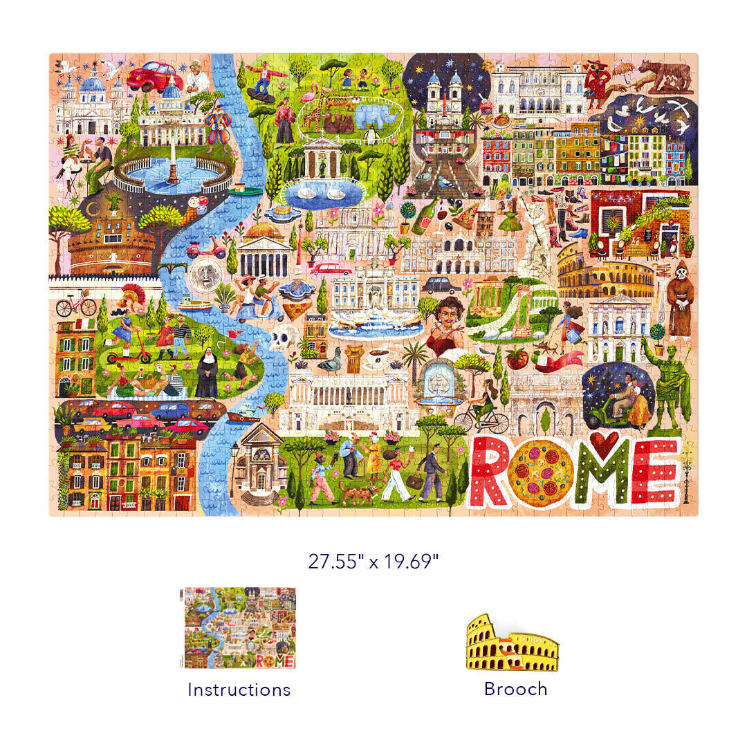 Artist Puzzle: Rome Adventure 1000P