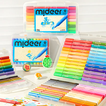 Acrylic Markers with Storage Box 24 Colors