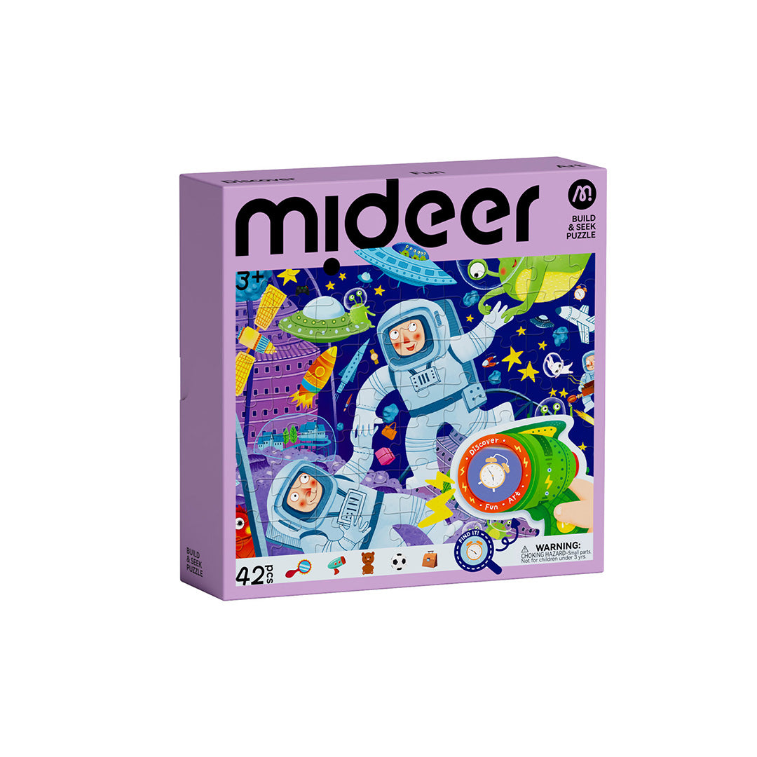 Build &amp; Seek Puzzle - Space Treasure Hunt 42PCS