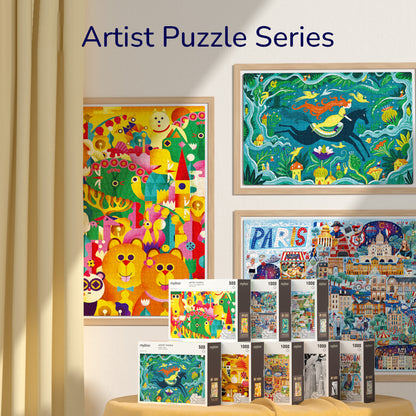 Artist Puzzle: A Day In The Spring Zoo 500p