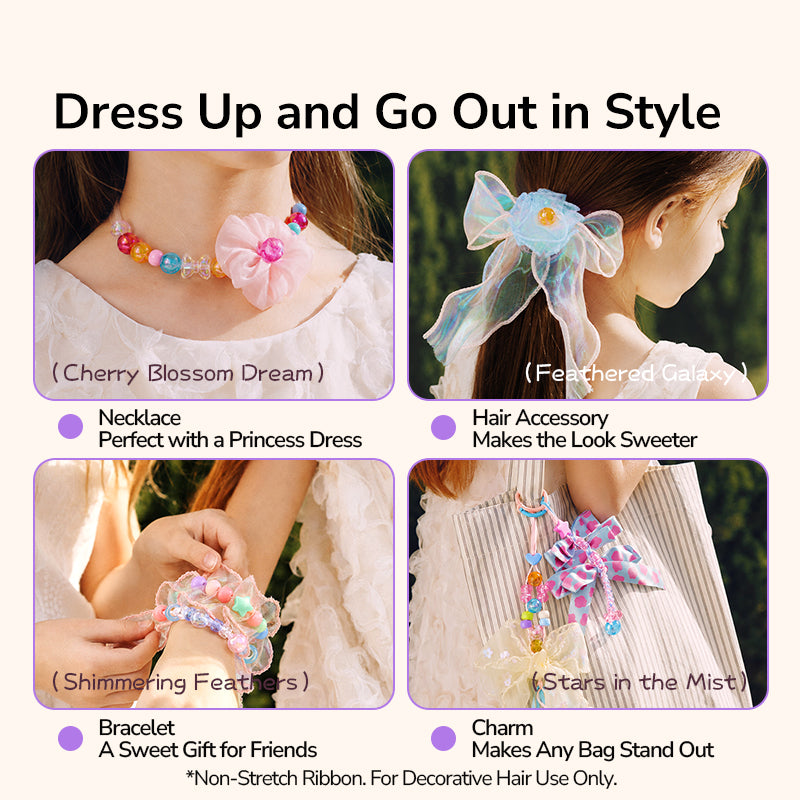 Ribbon beaded diy kit