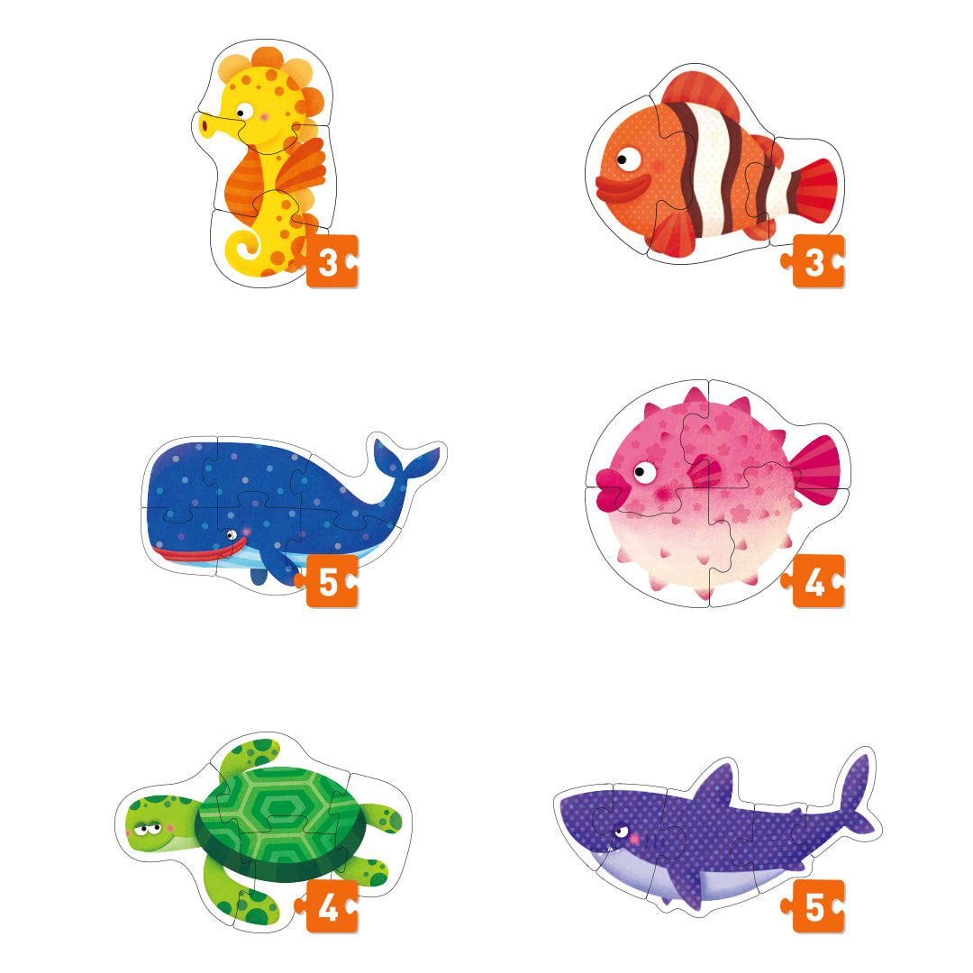 My First Puzzle: Ocean Animals 3P-5P