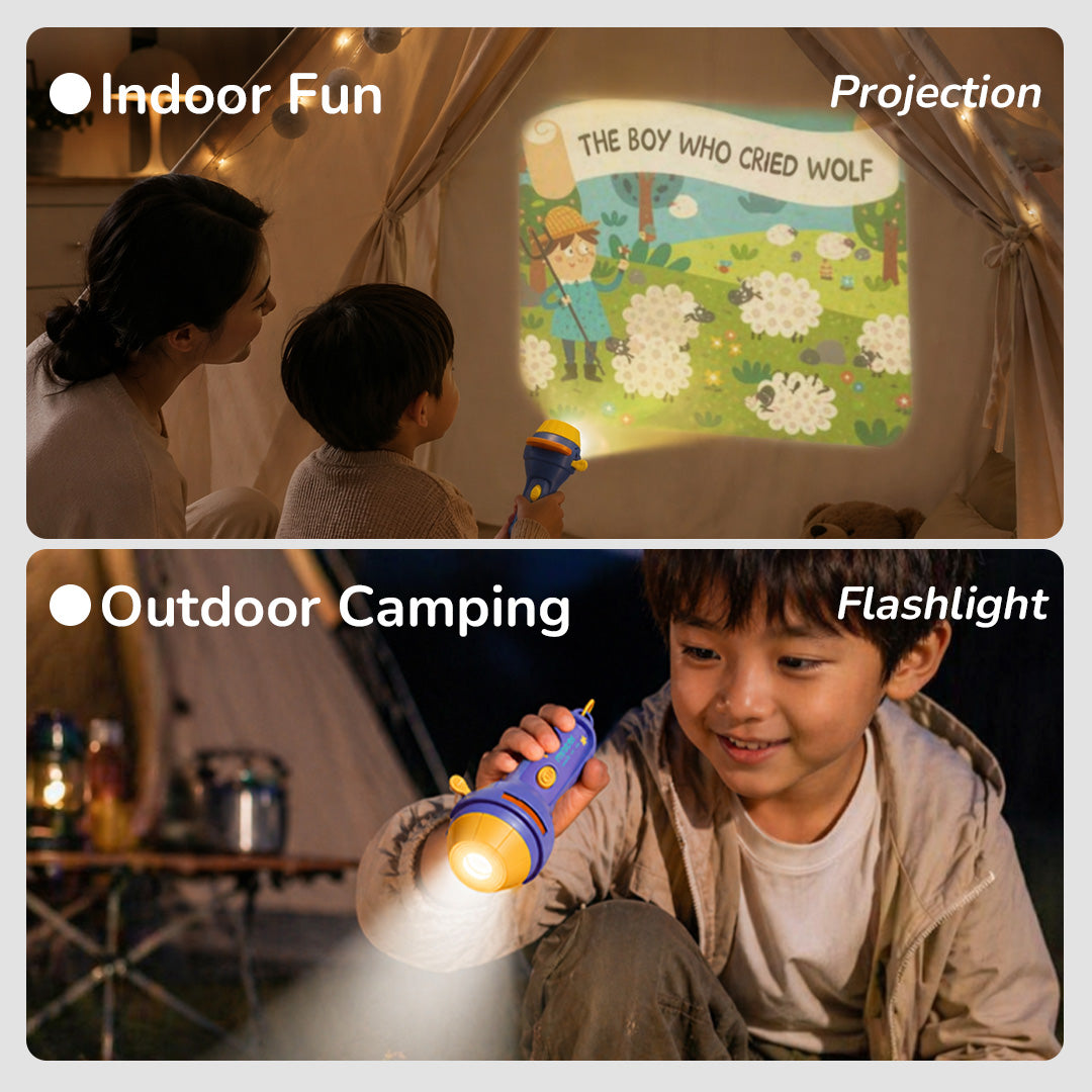 2-in-1 Storybook Projector &amp; Flashlight