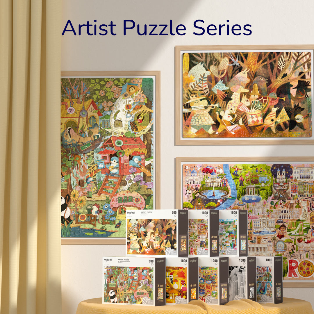 Masters Puzzles Artists high quality Reproductions (8 Jigsaw Puzzles Total 500 & 1000 Pieces)