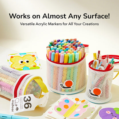 Straight Liquid Acrylic Marker - 24 Colors