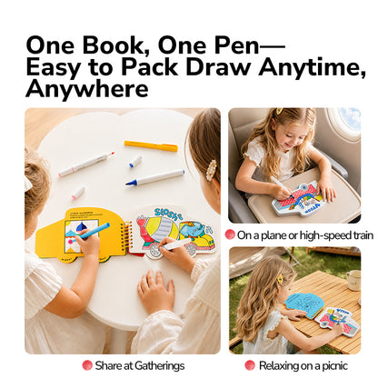 mideer Aqua Reveal Coloring Book - Beep Beep Traffic