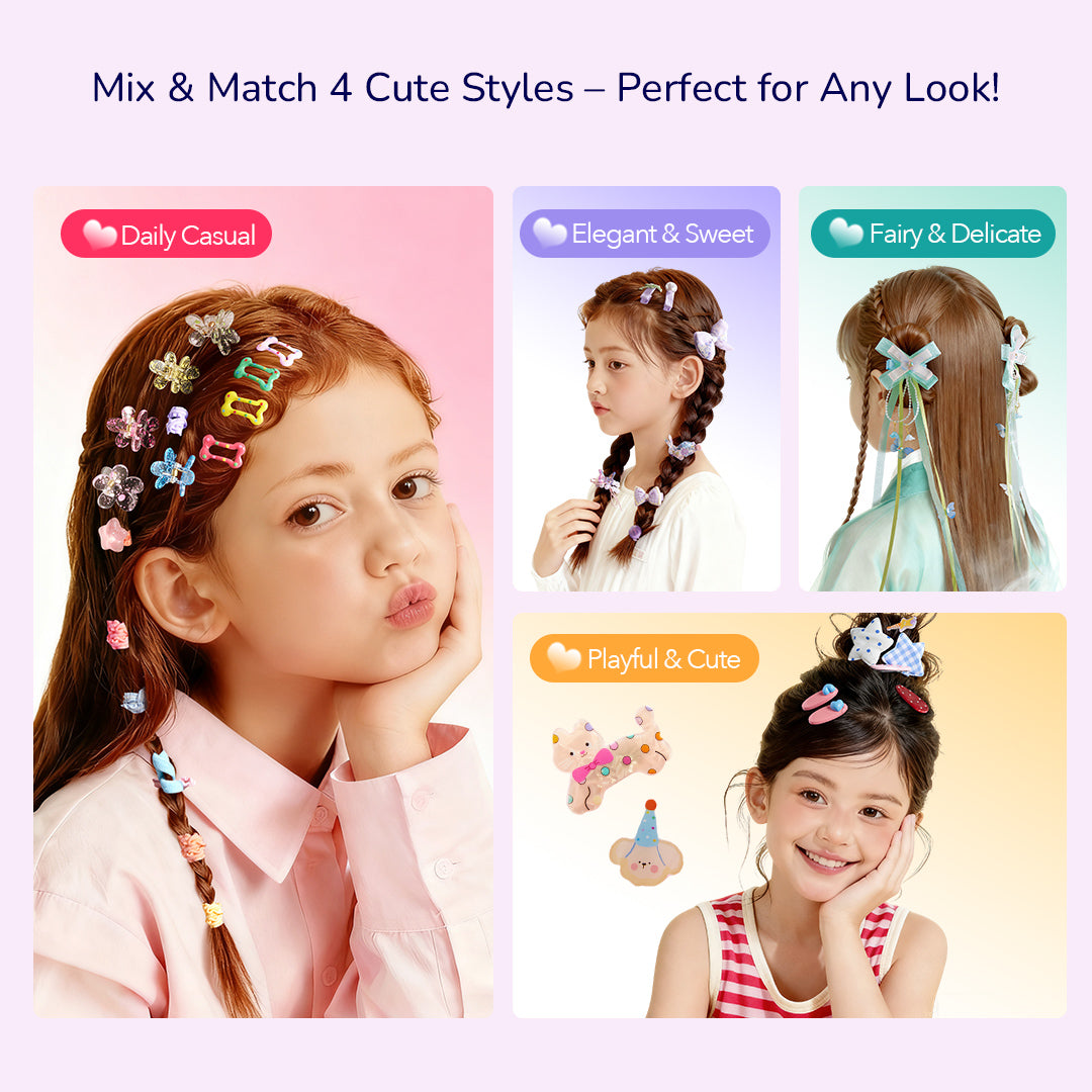 Hair Clips Gift Box – Starlit Charm – mideerart