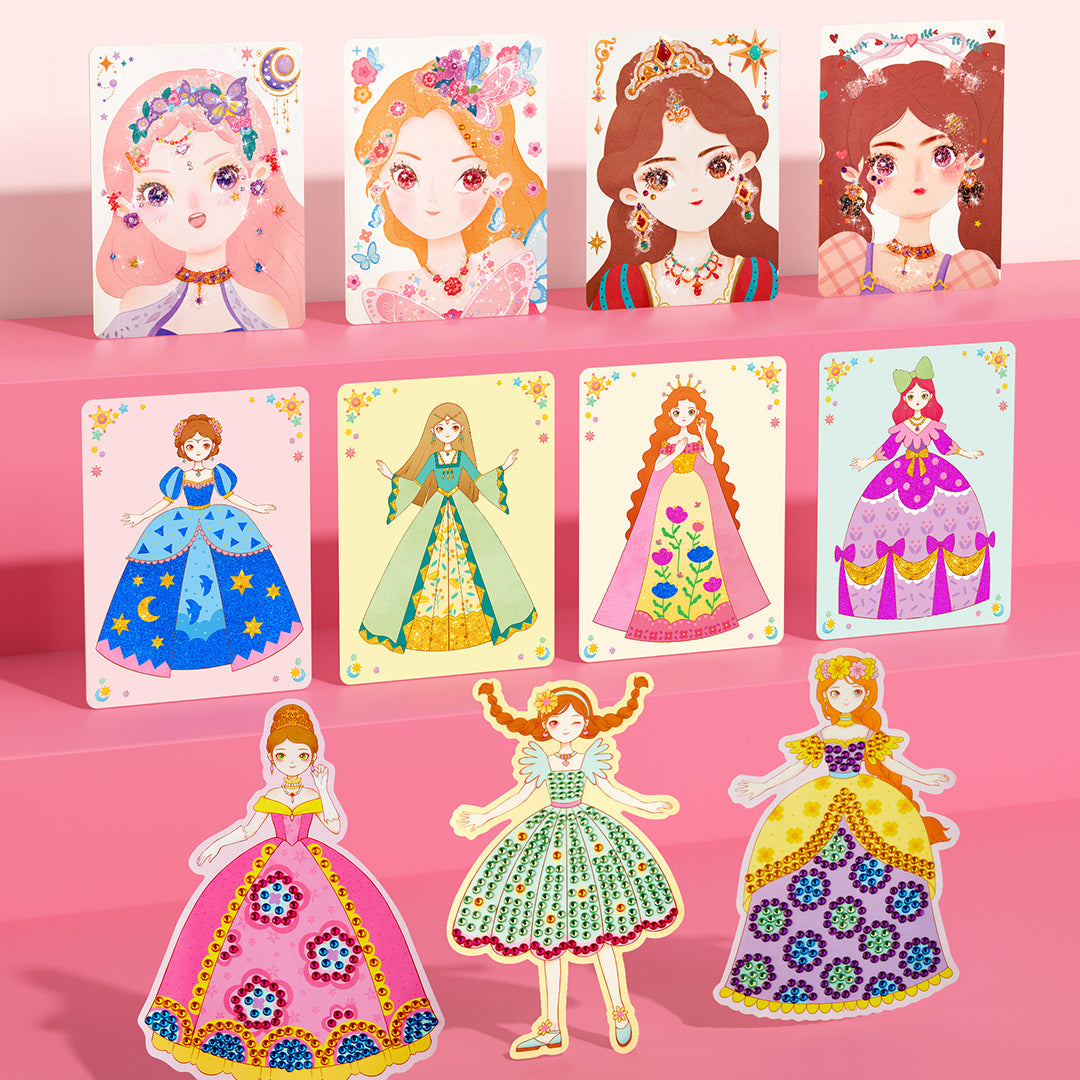 Mideer 3-in-1 Princess Dress-Up & Makeup Set Gift Toy DIY Fantasy Play with Outfits & Gems Mideer 3-in-1 Princess Dress-Up & Makeup Set Gift Toy DIY Fantasy Play with Outfits & Gems