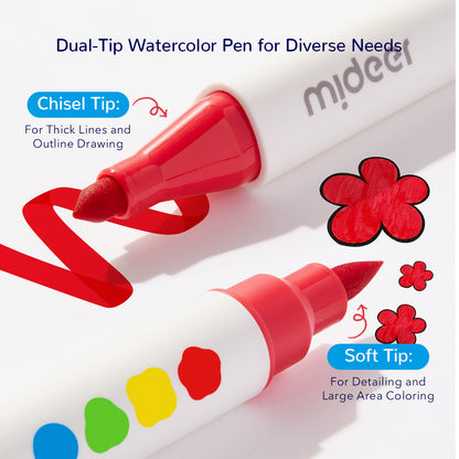 Dual-Tip Washable Marker 36 Colors