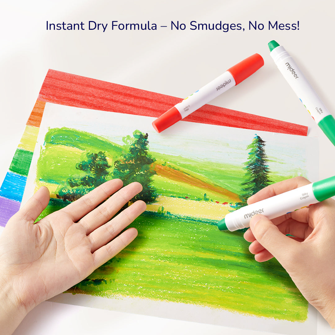refillable silky crayons - Refills Pack 12 Colors