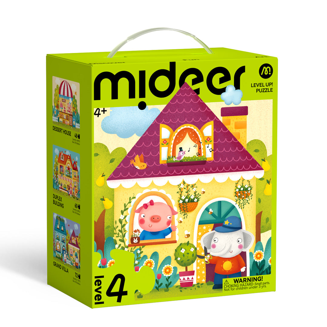 Level Up! Puzzles with Storage Bag - Level 4: Fairy Tale Town 48P-72P