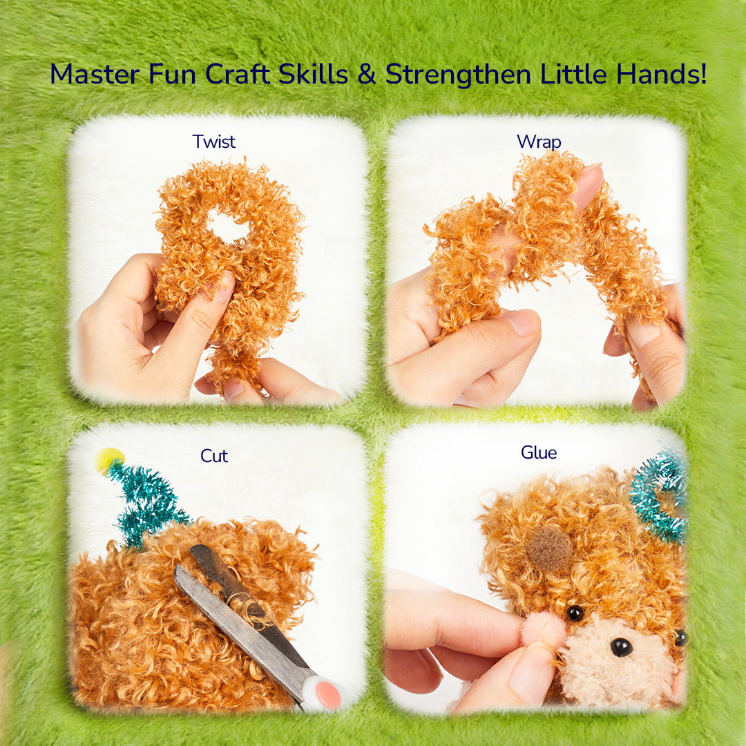 Chenille Stem Craft Kit-Animal Party