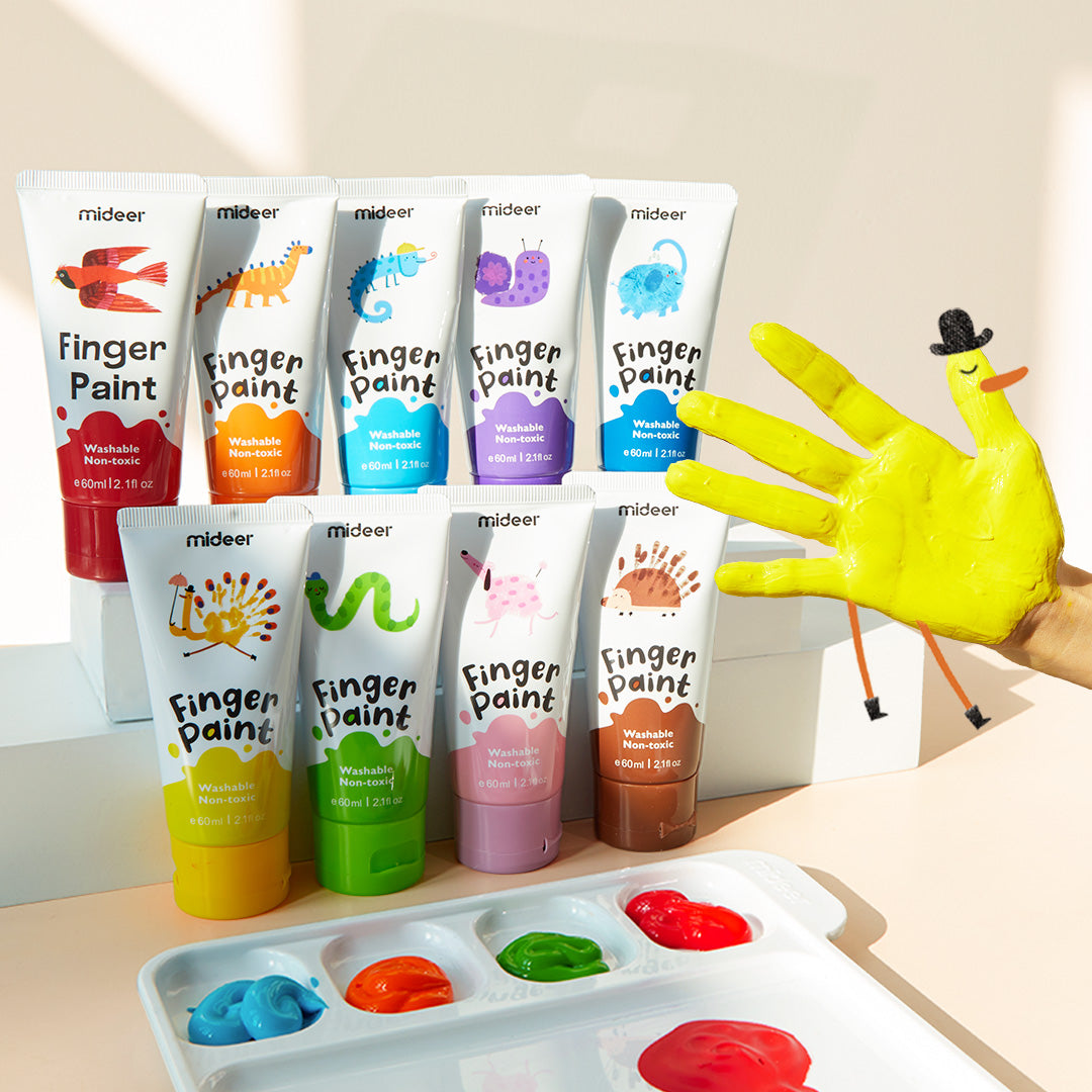 Finger Paint 8 Colors: The Very Hungry Caterpillar Edition