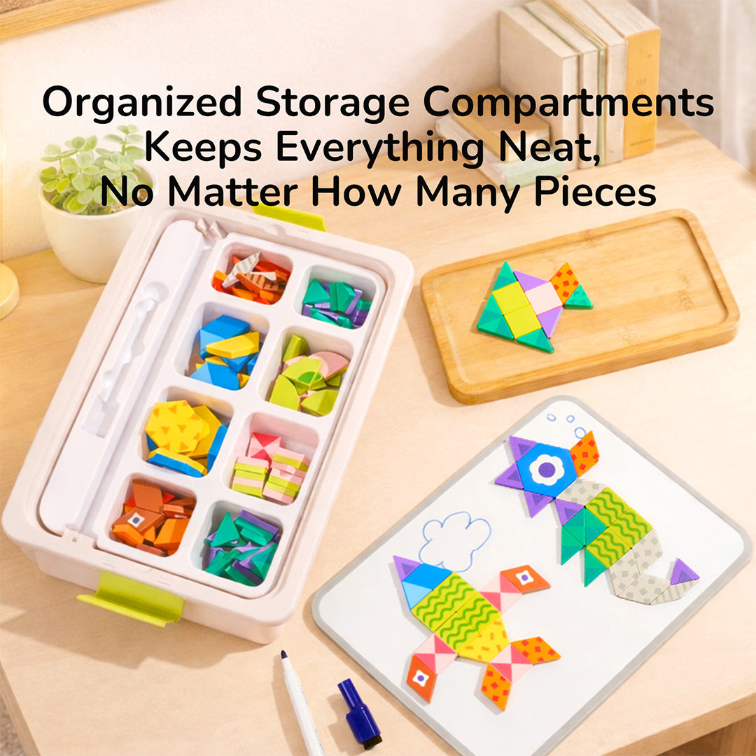 Magnetic Art Geometry Building Blocks-116pcs