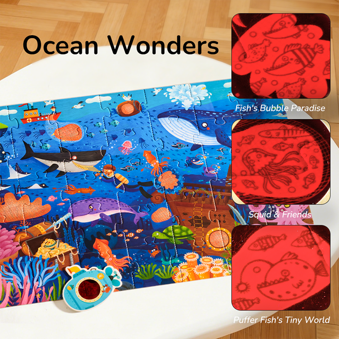 Mystery Reveal Puzzle - Ocean Secrets 35PCS
