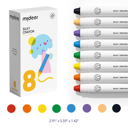 Crayón Sedoso 8 Colores