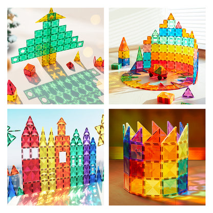 Colorful Magnetic Tiles Cool Color 20P
