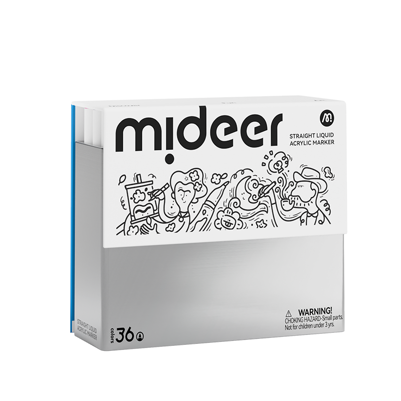 Straight Liquid Acrylic Markers 36 Colors