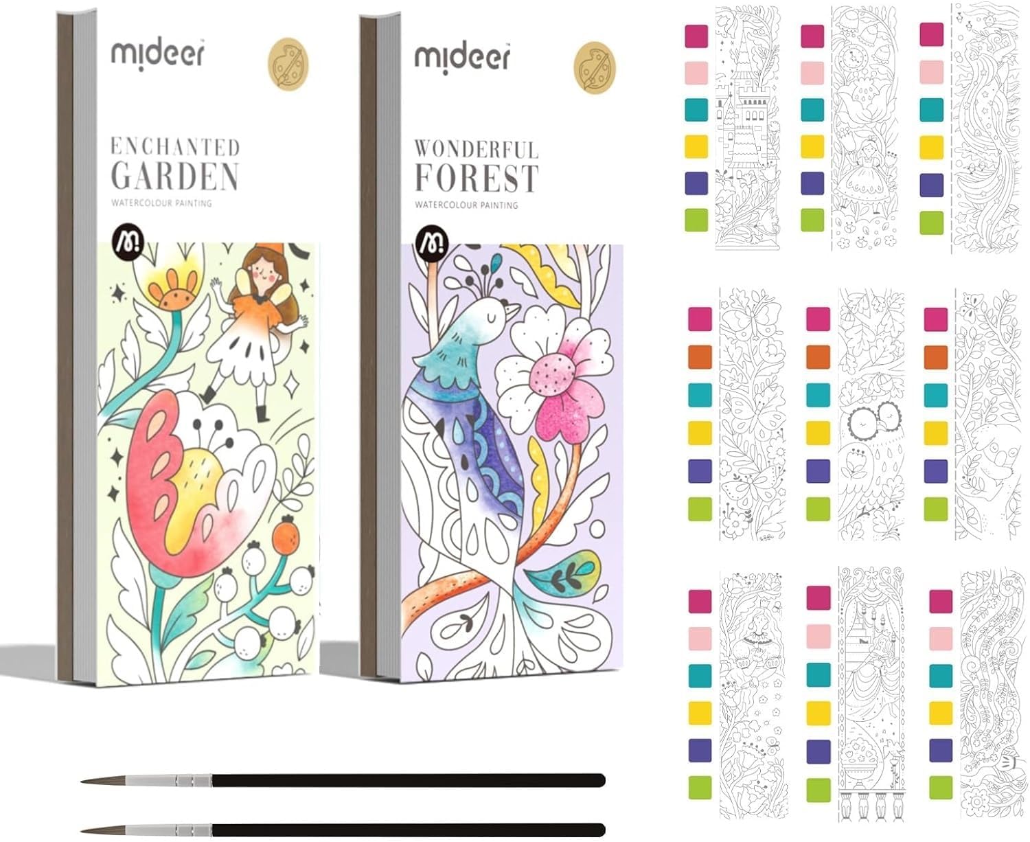 水彩画 素晴らしい森