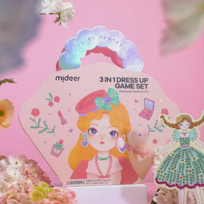 3-in-1-Anziehspielset: Prinzessinnen-Fantasie-Make-up