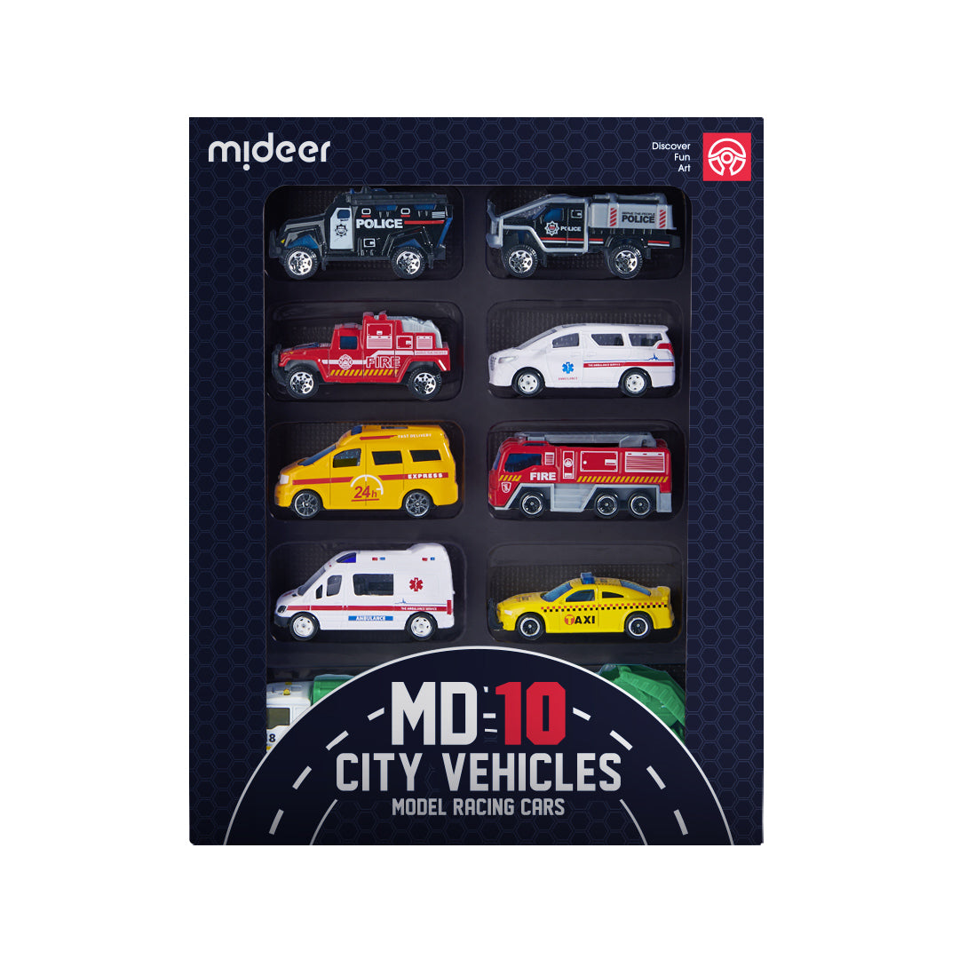 Alloy Racing Cars: City Vehicles 10P