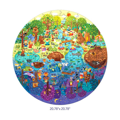 Round Puzzle: A Day In The Forest 150P