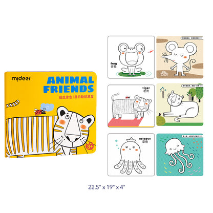 First Coloring Book: Animal Friends