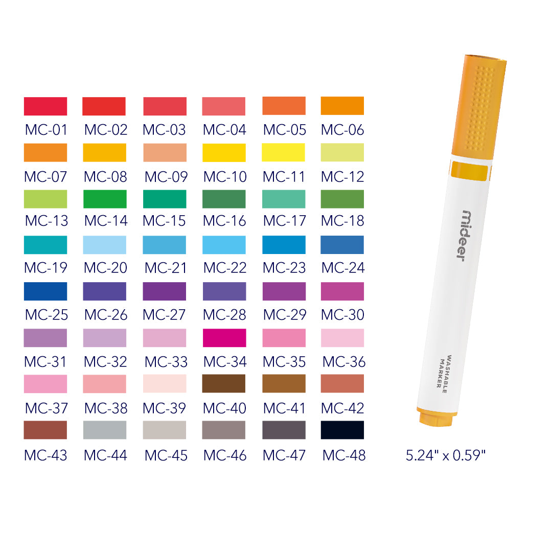 Let's Paint! Washable Marker 12 Colors
