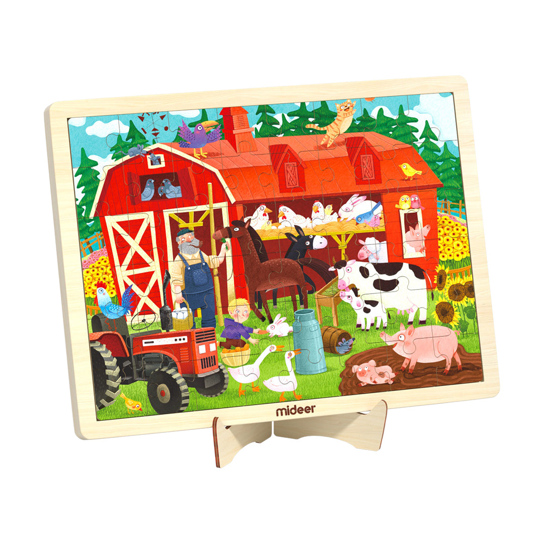 Wooden Puzzle: Farm Cottage 48P