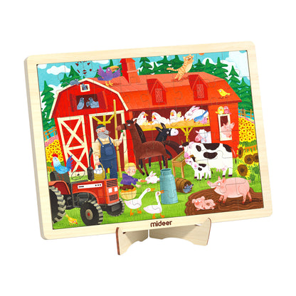 Wooden Puzzle: Farm Cottage 48P