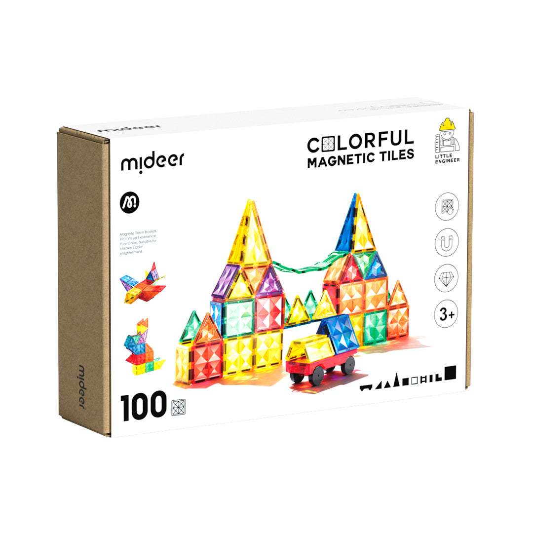 Colorful Magnetic Tiles 100P