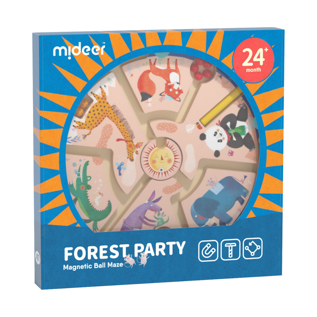 Labirinto di palline magnetiche: festa nella foresta