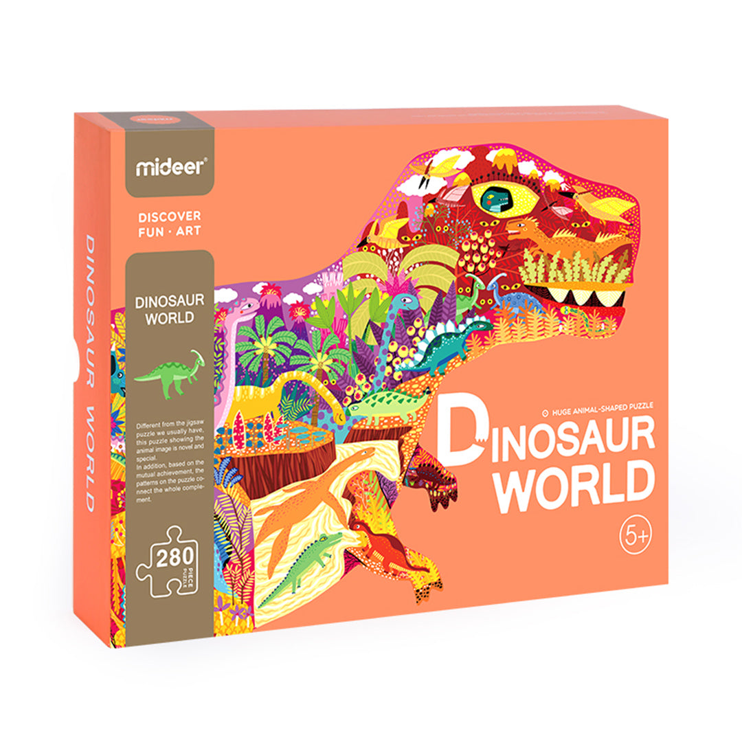 Shaped Puzzle: Huge Animal Dinosaur World 280P